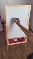 Tableau Double Face pour Enfants – Ardoise &amp; Tableau Blanc avec Accessoires