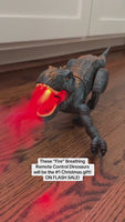 dinosaure télécommandé ultra-réaliste , mobile crachant du feu