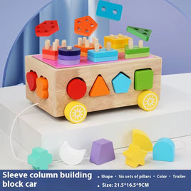 Jouets éducatifs Montessori en bois  jouets de tri de formes